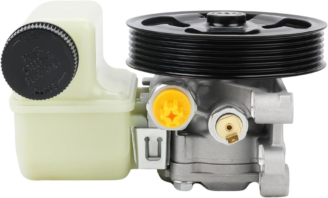 Power Steering Pump with Pulley & Reservoir Compatible with Ford Fusion Mercury Milan 2.3L L4 2006 2007 2008 2009, Replacement for 21-5179, 6E5Z3A696AB