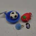 Toy Bundle MultiPack Mini Names Strawberry Plushie, Fuzzy Ball Keychain, Mini Soccer Ball And 2 Fun Sippie Bowls With Straws