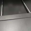 Clorox 13 Gallon Trash Can - 50L Slim Kitchen Trash Can with Step Pedal - Narrow Rectangular Black Stainless Garbage Bin with Hinged Rim and Odor Protection