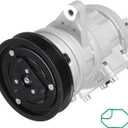 AC Compressor with A/C Clutch for Jeep Grand Cherokee 4.0L 1999 2000 2001 2002 2003 2004, for Wrangler 4.0L 1999 2000 2001 2002 2003 2004 2005 2006, Replace CO 22034C, 1521290 1022034 1122034 1222034
