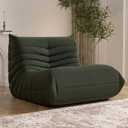 Bean Bag Chair, Fireside Chair Bean Bag Sofa Large Bean Bag Chair for Adults, Bean Bag Chairs for Teens with High Density Comfortable Foam, Memory Foam Lazy Sofa for Living Room, Bedroom (Green)