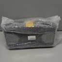 Deli Small Tool Box, 15in Plastic Toolbox with Handle,Portable Tool Box with Removable Tray and Lockable Design,Tool Storage Box for Home, Workbench and Garage Organization