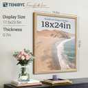 18x24 Poster Frame 4 Pack, Natural Solid Wood Picture Frame, Elegant Wood Grain, Wall Hanging
