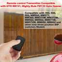 Kingdder 6 Pcs Gate Opener Remote Compatible with Mighty Mule RB741 Gate Control Remote Works Compatible with GTO RB741/FM135 Transmitter Control Single Button Garage Door Controller Replacement
