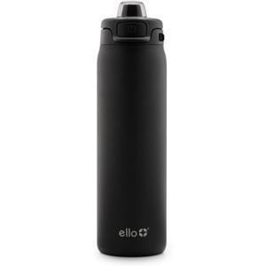 Ello Pop & F
Ello Pop & Fill 22oz Stainless Steel Water Bottle with QuickFill Technology, Double Walled and Vacuum Insulated Metal, Leak Proof Locking Lid, Sip and Chug, Reusable, BPA Free, Black