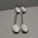 TAILI Grab Bars for Bathtubs and Showers 2 Pack Suction Grab Bar, Heavy Duty Shower Handle Removable Bath Handrails for Seniors and Elderly, Bathroom Safety Grip No Drilling Waterproof,Grey (16.8", Gray)