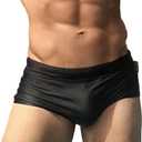 Taddlee Men's Swimwear Sexy Swim Briefs Bikini Board Surf Shorts Boxer Swimsuits (Large, Black)