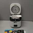 Rice Robot Personal Rice Cooker, PFAS-free, Nonstick. 1 Quart Capacity, with Stainless Steel Steamer Tray, Measuring Cups, Recipe Book with 60 Recipes, and Serving Spoon, As Seen On TV