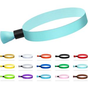 100 Cloth Wristbands for Events, Lightweight Concert & Club Entry (Color : Water Green)