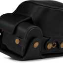 MegaGear MG1813 Ever Ready Genuine Leather Camera Case Compatible with Nikon Z50 (16-50mm) - Black