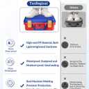 TanReginal Hard Carrying Case for Nintendoo Switch 2 , Portable Switch 2 Protective Case for Nintendoo Switch 2 Console and Accessories All In One PlaceClassic Red-BlueCompact Internal Structure