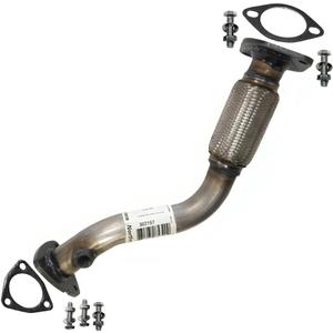 Northeastern Exhaust | Stainless Steel Exhaust Front Flex Pipe Compatible for Chevrolet Malibu 2008-2010 2.4L | Free Gaskets and Bolts & Nuts Included | Automotive Replacement Part