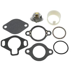 Thermostat Kit 160 Degree 807252Q5 and Gaskets Sleeve 23-806922 for Mercury for Marine for Mercruiser 4.3 5.0 5.7 V6 V8 Engine Replace 807252T5 807252T8 23806922  807252T 5