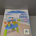 Erixazs Toddlers Water Table with Umbrella, Ages 2-5, Summer Outdoor Activity Table for Boys & Girls