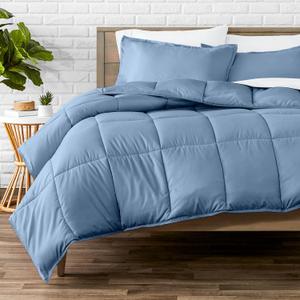 Bare Home Comforter Set - King/ California King Size - Ultra-Soft - Goose Down Alternative - Premium 1800 Series - All Season Warmth (King/ Cal King, Coronet Blue)