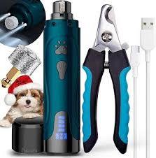 USB Charged Pet Nail Trimmer, Paw Grinder and Clipper Tool for Dogs and Cats