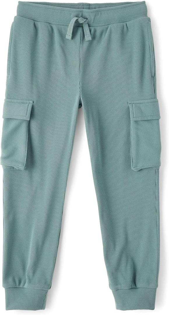 The Children's Place Boys' Active Sueded Rib Cargo Jogger Pants, Size Small