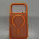 for iPhone 17 Pro Case,Compatible with MagSafe,with 1 Screen Protector & 1 Camera Lens Protector,Anti-Sweat Anti-Scratch,Military-Grade Shockproof Slim Phone Cover, Matte Frosted Orange