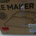 Nugget Ice Maker Countertop, Fast 35lbs/24H Sonic Pebble Ice Machine, Self-Cleaning Anti-Scale System, Stainless Steel Portable Ice Maker for Home, Kitchen, RV, 10 Cleaning Packets (Black)