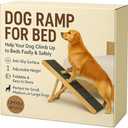 UMHUWOOD Dog Ramp for Couch, Bed, and Car  Adjustable, Portable, Foldable, Non-Slip Wooden Pet Ramp for Small, Medium, and Senior Dogs and Cats  Up to 19.5" High