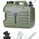 UPWOIGH Camping Water Container, 8.2 Gallon Water Jug(17.2x14.6x9.9 in), Truly No Leakage Water Storage, Big Green Water Tank,BPA Free Portable Emergency Water Storage for Camping, Hiking,Hurricane