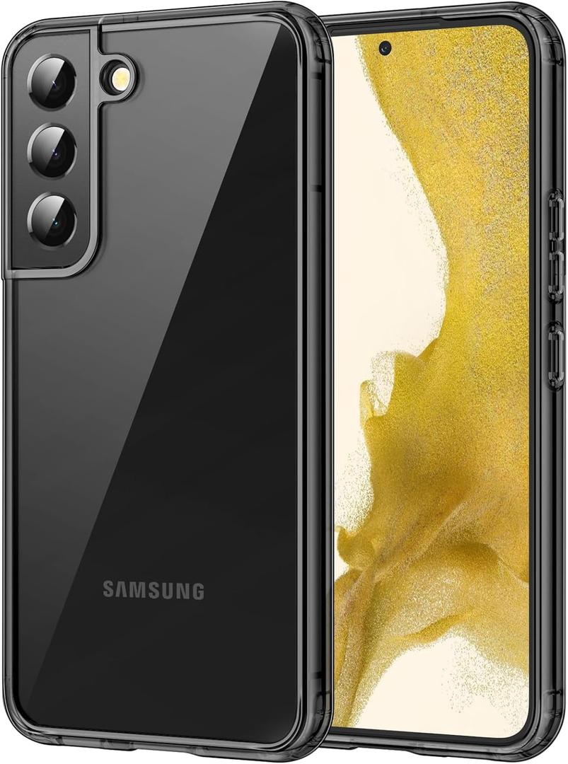 JETech Case for Samsung Galaxy S22+ / S22 Plus 5G 6.6-Inch, Non-Yellowing Shockproof Bumper Protective Phone Cover, Anti-Scratch Hard PC Back (Black)