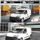 MELIPRON Cargo Van Roof Ladder Rack Fit for RAM ProMaster City 2015-2024 3 Crossbars