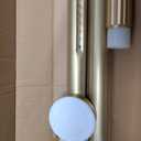 Tension Curtain Rod 41-126 Inch(4-10Ft),1.26'' Diameter,Long Heavy Duty Adjustable No Drill Shower Curtain Rod for Windows, Balcony, Room Divider Gold