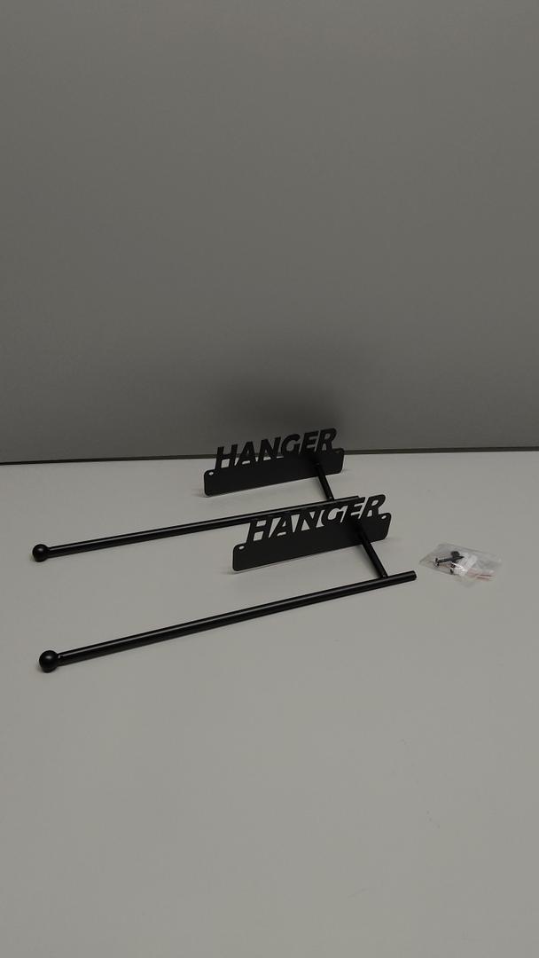 Black Hanger 13 inches, Length 2.5 inches wide, 2 Pieces