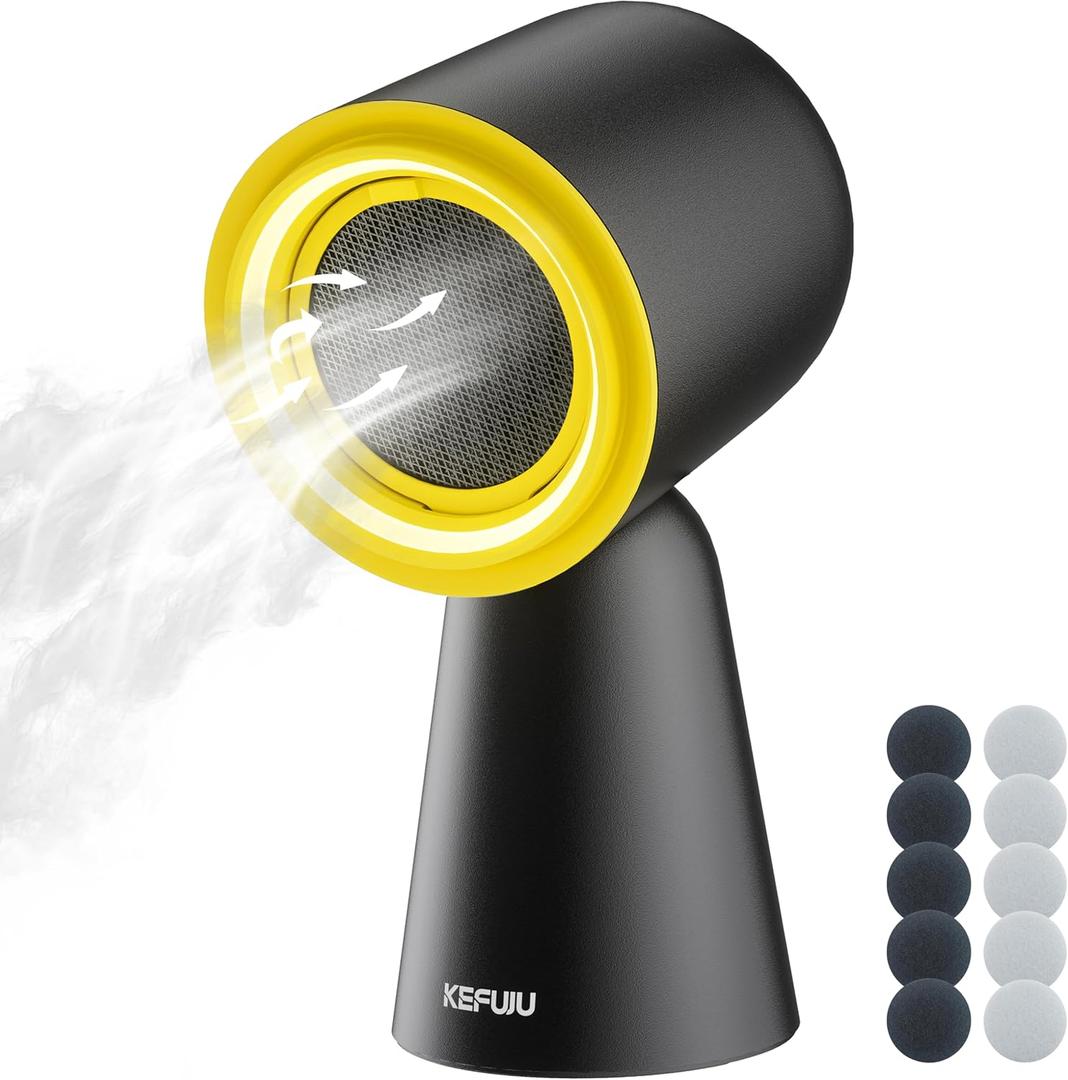 Portable Range Hood, Desktop Kitchen Exhaust Fan with 3-Speed, Adjustable Vent with Detachable Aluminum Filter,LED Light, Large Oil Collection Cup for Indoor BBQ, Hot Pot Cooking and RV