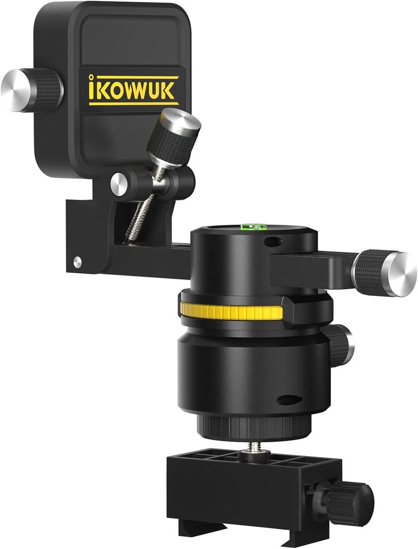 IKOVWUK Fine-tuning Magnetic Bracket for Laser Level, Mounting Clap Included
