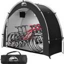 Happy Travel Bike Storage Shed Tent,Outdoor Portable Bicycle Storage Sheds with 210D Oxford Fabric PU4000 Waterproof for 2-3 Bikes,Bike Covers Shelter for Motorcycle,Garden Tools,Toys,Lawn Mower