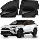 XCBYT 2019-Present RAV4 Sunshade Dual Purpose Car Window Covers with Breathable Mesh Insulate Heat 99% Sun UV Blackout Keeps Cool Privacy Curtains for Breastfeeding, Napping, Dressing, Camping