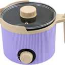 TOAUTO Handheld Candle Melting Pot 3Lbs Small Wax Melting Pot with Easy Pour Spout, Two Power Levels, Easy Clean Non-Stick for DIY Crafting Beginner Purple