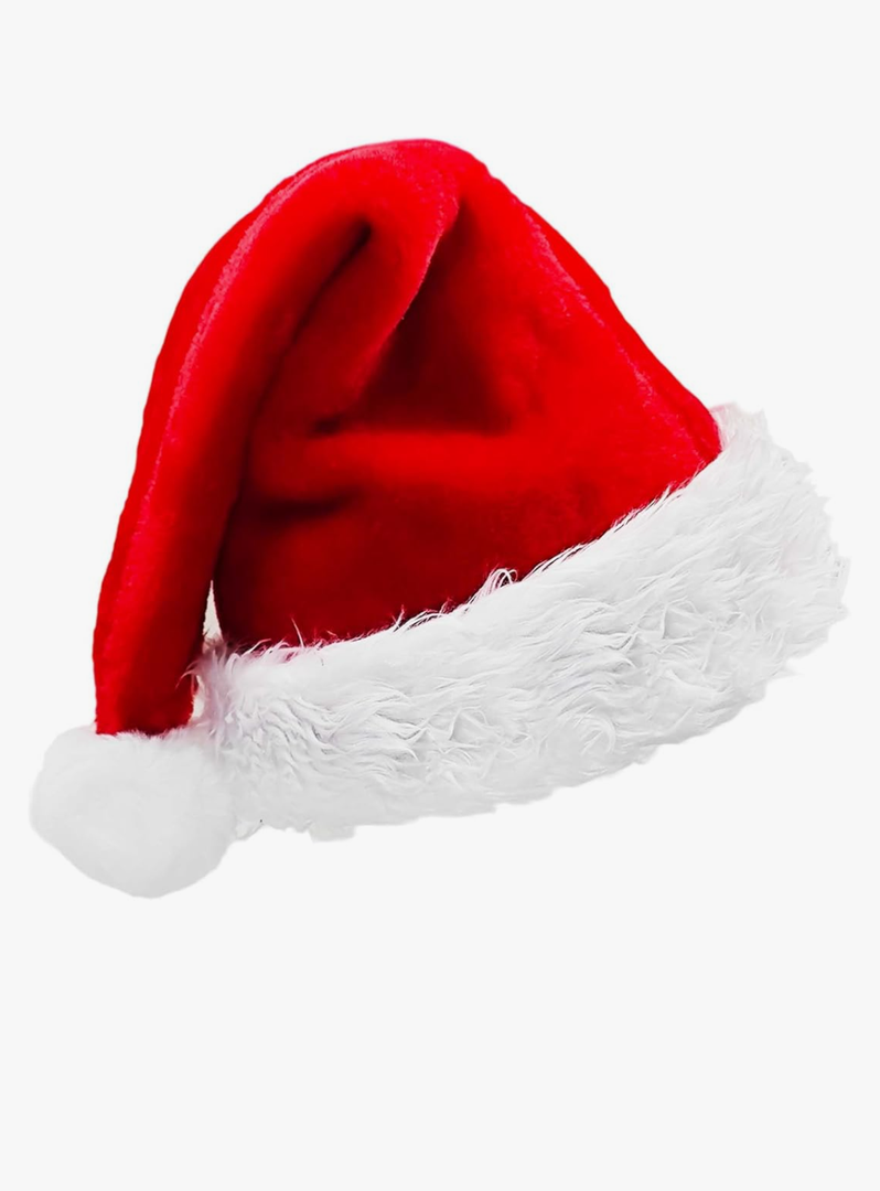 Christmas Santa Hats for Adults, Classic Red Holiday Party Accessories,Large Christmas Hat for Men & Women,Soft Xmas Party Supplies, 2 Pack