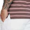 MICHEL ROUEN Mens Polo Shirts Heather Jacquard/Print/Striped Performance Moisture-Wicking Casual Collared Golf Shirts for Men (L)