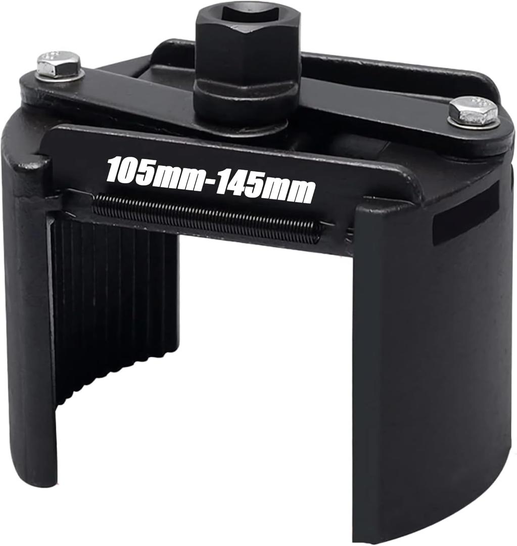 Universal Oil Filter Wrench Set for 105mm-145mm, Adjustable Oil Filter Removal Tool Cap 1/2",Perfect Fits Small Medium-sized Spin-on Oil Filters