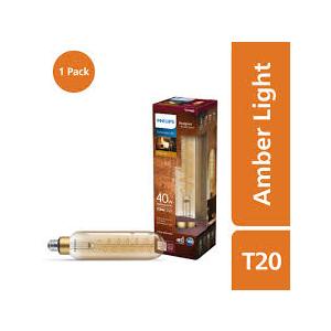 Philips 7.5-Watt (40-Watt) T20 LED Dimmable Vintage - Amber Light (2000K)