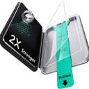 ESR 2 Pack Screen Protector for iPad Pro 13 Inch (M5/M4) 2025/2024, 9H Tempered Glass Film with Ultra Fit Tray, Scratch Resistant, HD Clarity, Bubble Free Application, Apple Pencil Support