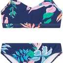 Kanu Surf Girls' Willow V-Neck Bikini Beach Sport 2-Piece Swimsuit Size 8