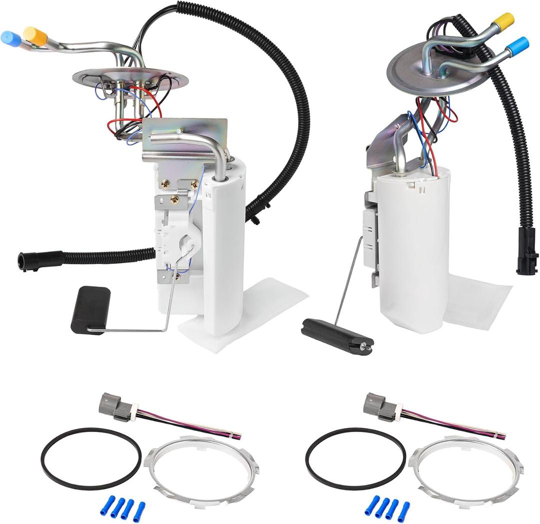 Front & Rear Fuel Pump Assembly - Compatible with Ford F-150 F-250 F-350 1992-1997 - Replacement for SP2005H 17 Gallon Midship Tank, SP2007H 18 Gallon Rear Tanks