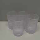 Fortessa Jupiter Beaded Hobnail Glass, 13 Ounce Iced Beverage (Set of 4), Clear