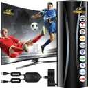 3500+ Miles TV Antenna, 360 Reception Antenna for Smart TV and Old TVs, Digital Antenna for Local Channels with Amplifier Signal Booster Support 4K 8K 1080p -38ft Thick Coaxial Cable