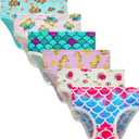 Cadidi Dinos Little Girls' Soft Cotton Underwear Kids Cool Breathable Comfort Panty Briefs Toddler Undies(Pack of 6)
Size 140