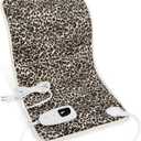 Deepsoon Heating Pad,Electric Heating Pads for Back,Neck,Moist Heating Pad for Abdomen Shoulder Knee Legs,Dry/Moist Heat&Auto Shut Off,Mother's Day Birthday for Men and Women,Leopard Print,24x12 Inch