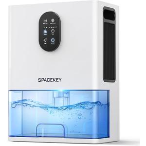 Dehumidifier, 106 OZ Water Tank Dehumidifiers for Home with Timer, 1000sq.ft Quiet Dehumidifier for Basement Bathroom Bedroom RV, Auto Shut Off, Timer, Sleep Mode, Washable Filter, 7 Color Light