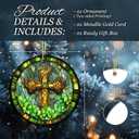 7 x Irish Ornament 2025, Celtic Cross Ornament with Shamrocks  Irish Faith Home Dcor, Easter Gift, Catholic Keepsake Symbol of Faith & Blessings