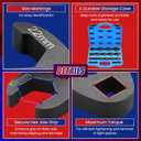 15pc Crowfoot Wrench Set 1/2 & 3/8 Drive Tool, Metric Crows Foot Wrench Kit 8mm-24mm