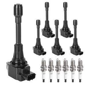 Ignition Coil Packs & Spark Plugs Compatible with V6 3.5L 3.5 2009-2020 Nissan Maxima Murano Altima Pathfinder Quest, Infiniti Q50 Q70 QX60 EX35 FX35 G25 G35 M35h, UF550, Pack of 6