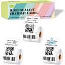 50mm x 80mm Thermal Labels, 1.97'' x 3.15'' Label Maker Tape Refill, Weatherproof & Tear-Resistant Thermal Stickers Compatible for Phomemo M110, Supvan T50M Pro [120 Labels/Roll x 3]